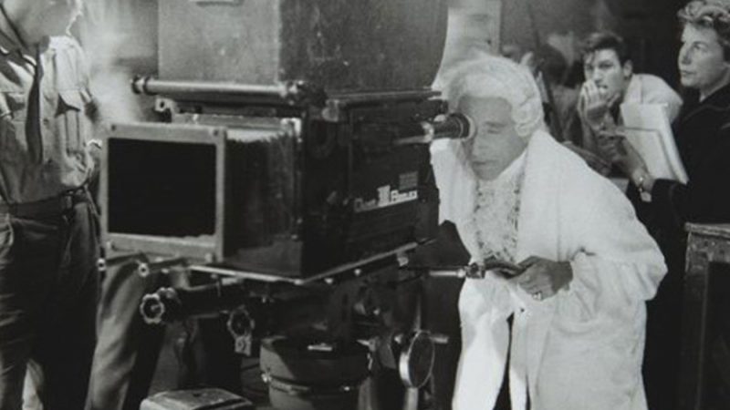 French filmmaker Jean Cocteau filming The Testament of Orpheus in 1959