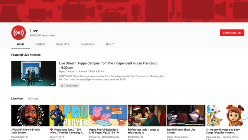 Making use of YouTube’s live broadcasting feature can be a great way to build engagment since it allows you to interact with your viewers in real time.