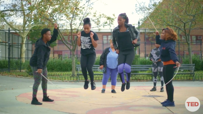 “How the Jump Rope Got Its Rhythm” uses well-paced editing, exciting closeups and slow motion to build interest in the history of this common playground pastime.