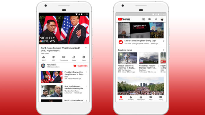 NewNews_blog_1cropped Two smartphones displaying news stories on YouTube