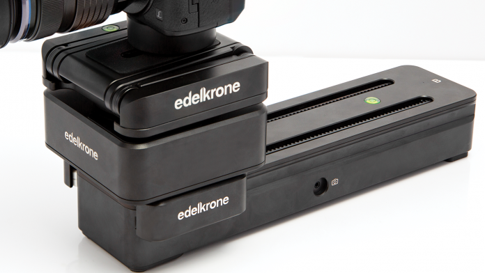 376 R02 Edelkrone Motion Box primary2 edelkrone Motion BOX is an app controlled motion control unit specializing in automated panning and tilting.
