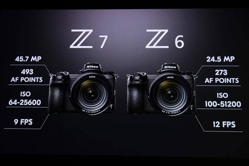 Nikon Z 7 and Z 6 side by side