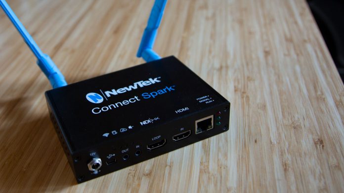 377-NewTek-Connect-Spark If you use an NDI system, you will kick yourself for not thinking about going wireless when you’re running long cables and trying to hide them.