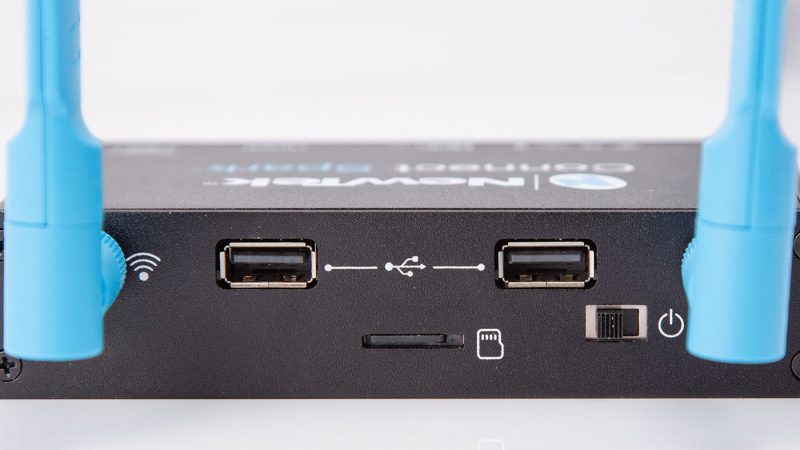 With its two USB ports, The Connect Spark will capture video to an external storage or to a micro SD card.