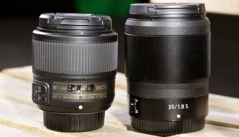Two NIKKOR lenses side by side