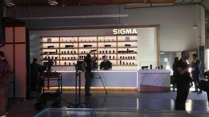 Lenses on view at Sigma Cine Burbank