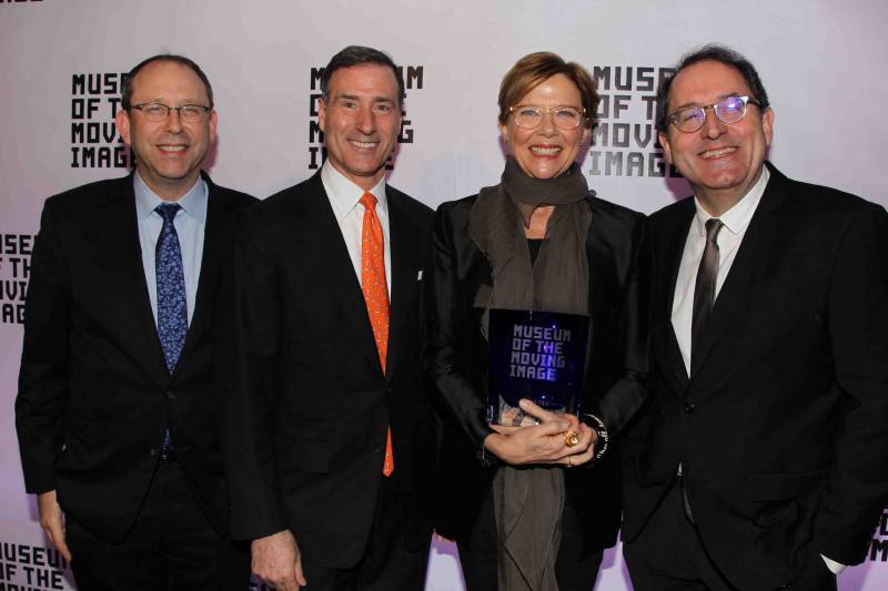 Carl Goodman, Ivan L. Lustig (Museum Co-Chair), Annette Bening, Michael Barker (Museum Co-Chair).