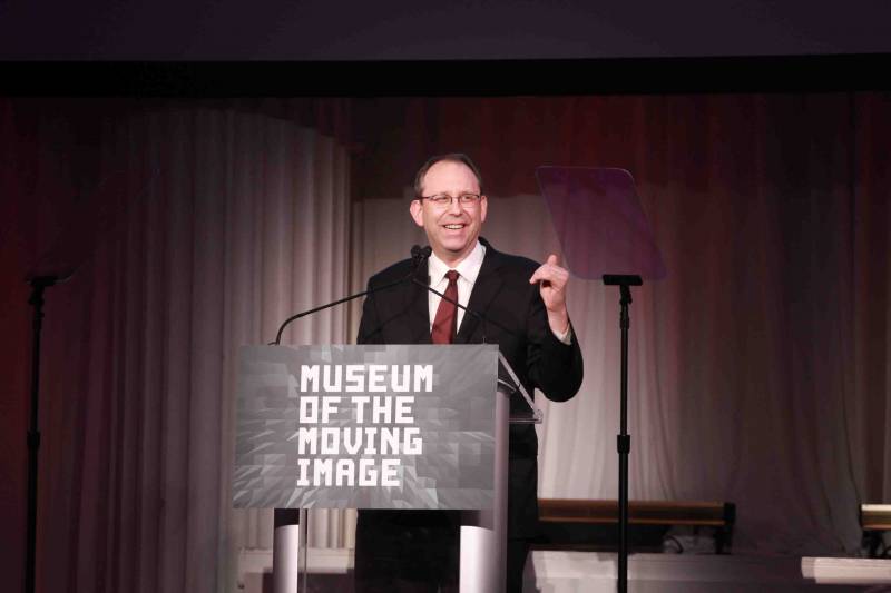 Carl Goodman presenting at the Museum of the Moving Image