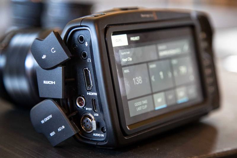 outputs and ports of the BMPC 4k and their covers.