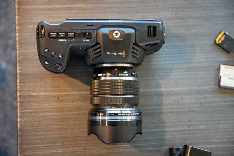 Blackmagic Design Pocket Cinema 4k view from above