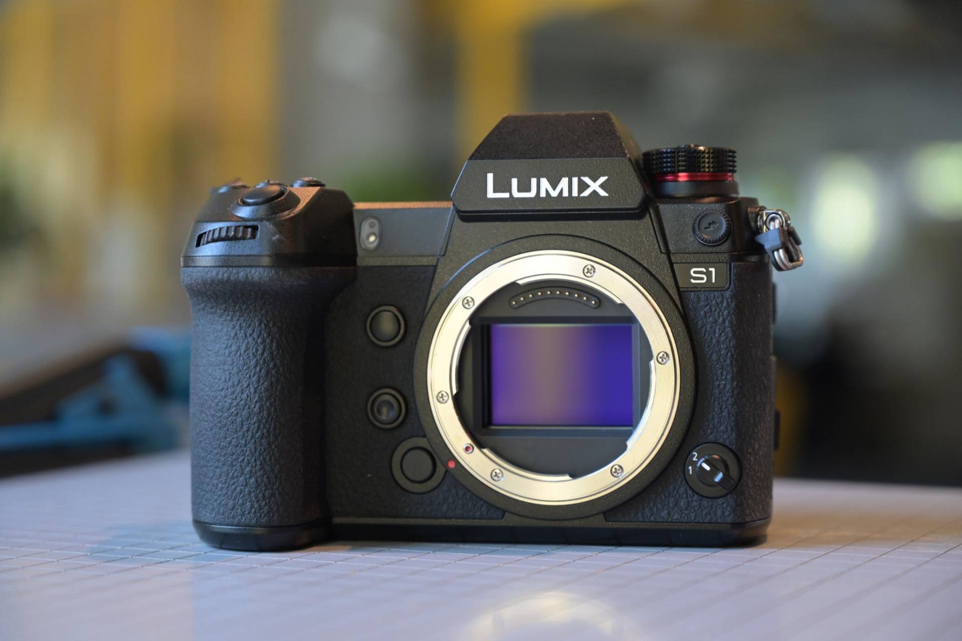 Pansonic Lumix S1 review - front view of camera with sensor exposed