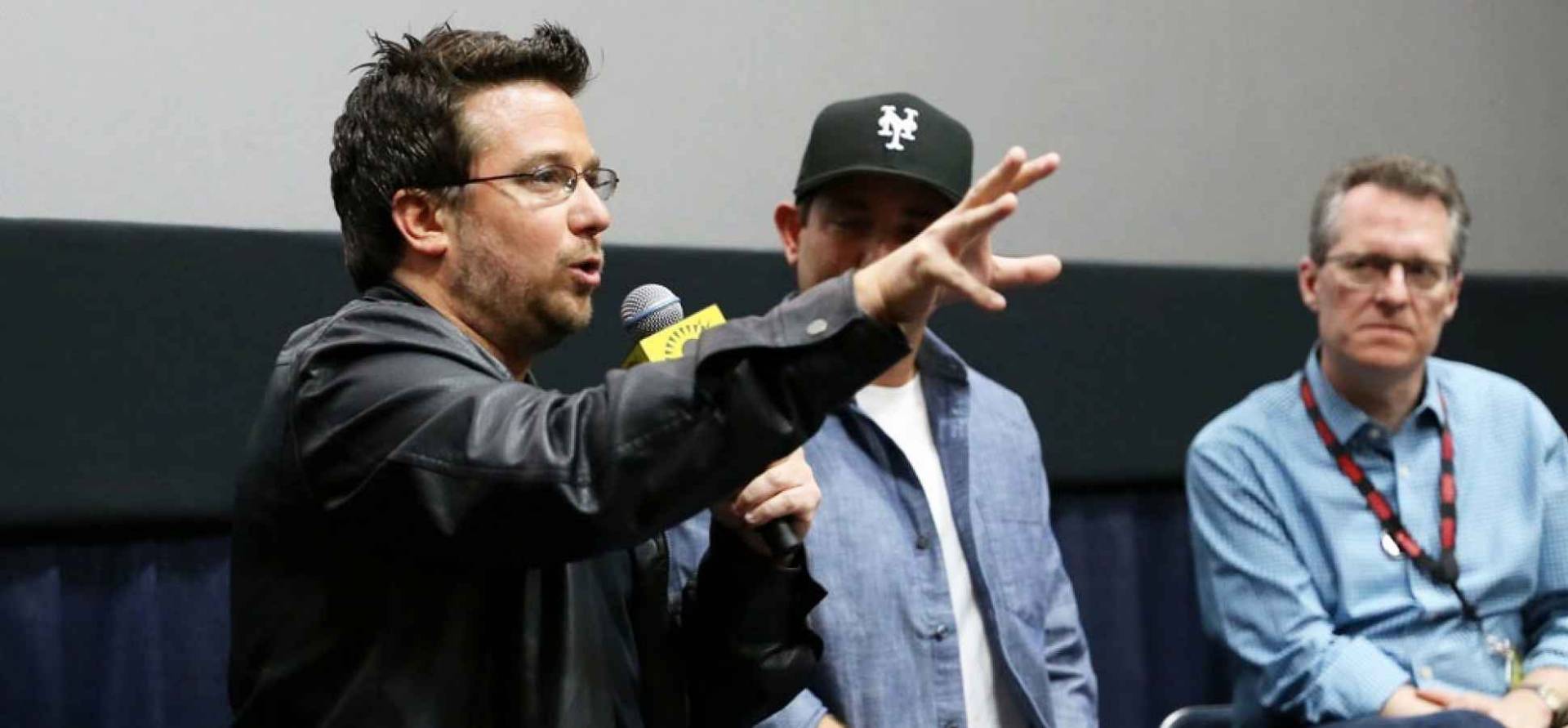 Cocaine Cowboys director Billy Corben giving insight at a conference.