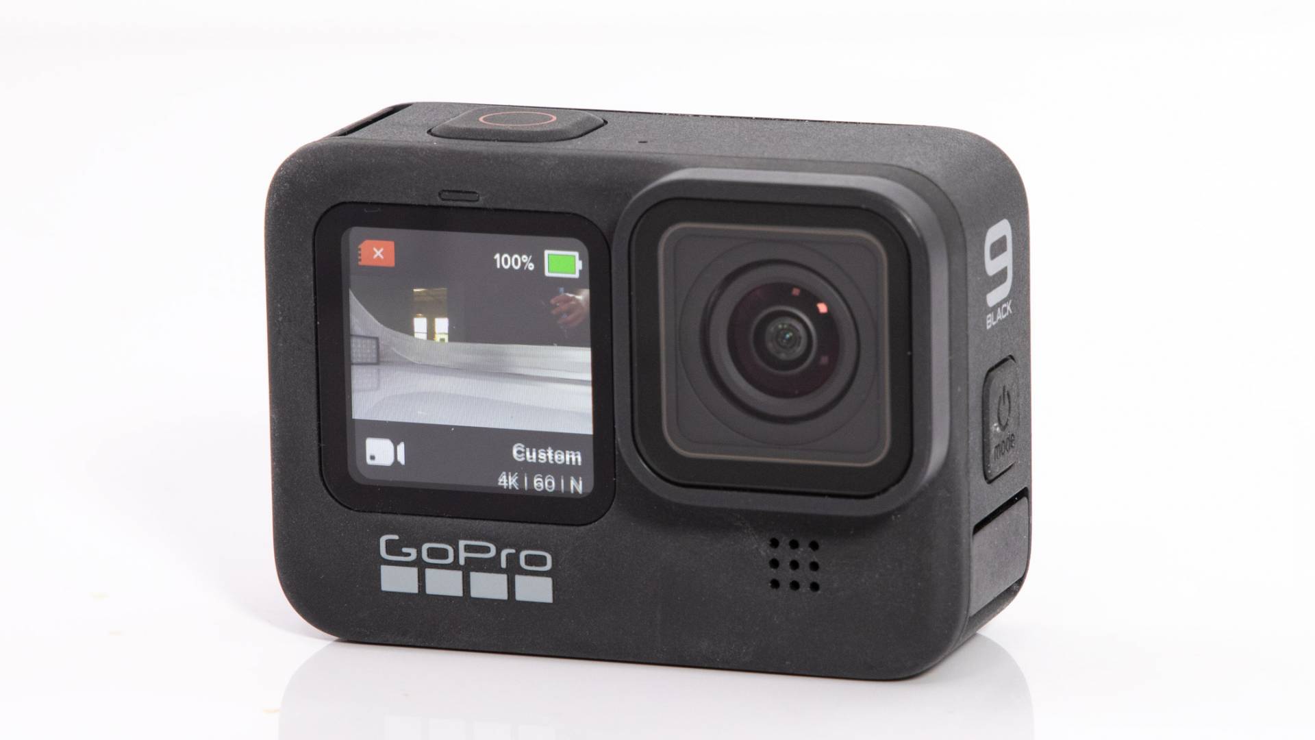 Front-facing monitor on the GoPro Hero9