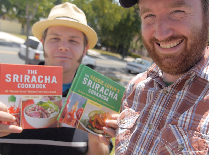 Griffin Hammond with Sriracha Cookbook author Randy Clemens