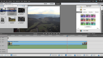 Adobe Premiere Elements 12 Review Adobe Elements 12 timeline with Export window