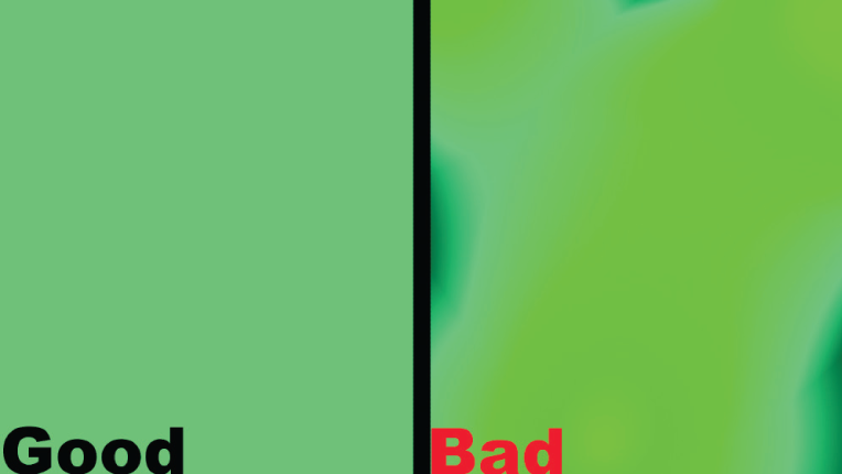 Good and Bad green screen examples