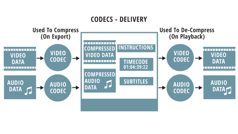 Diagram of Codecs - Delivery