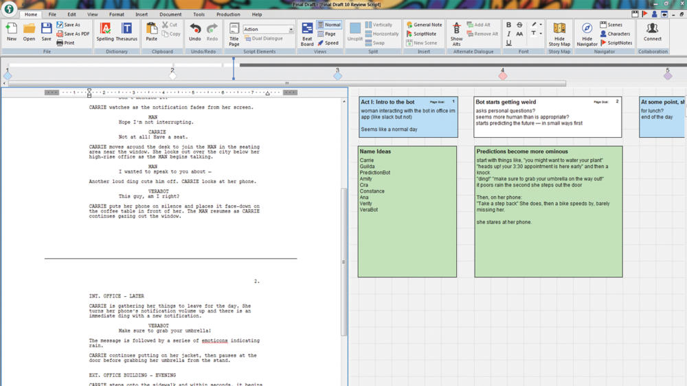 using final draft software for novel writing