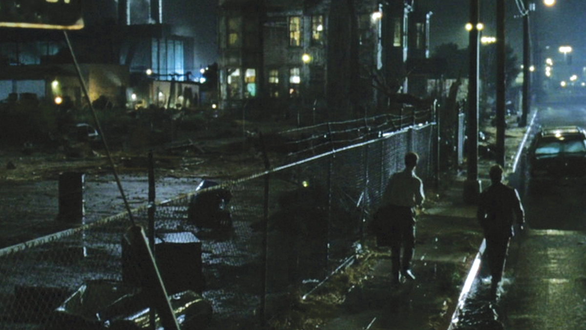 A street scene at night like this one from âFight Clubâ requires extensive lighting to achieve a cinematic look.